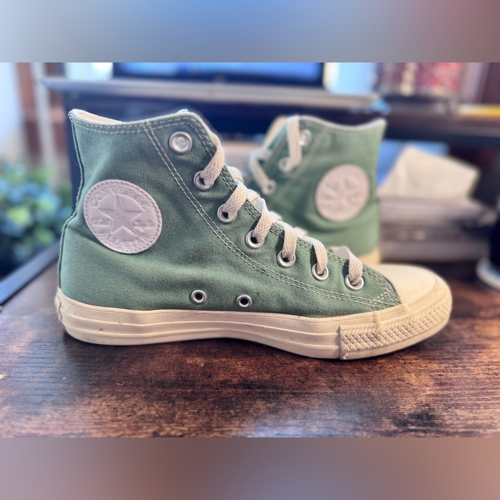 Converse Chuck Taylor All Star High Top - Sage Green/Jade Size 8w/6m - Picture 6 of 9